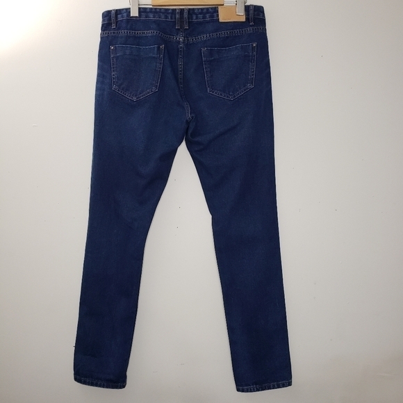 Zara Premium Blue Wash Boyfriend Jeans Size 6 - Picture 2 of 9
